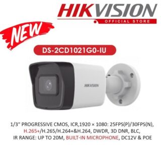 Ip Camera Hikvision Ds-2Cd1021G2-Iu + Audio H.265+
