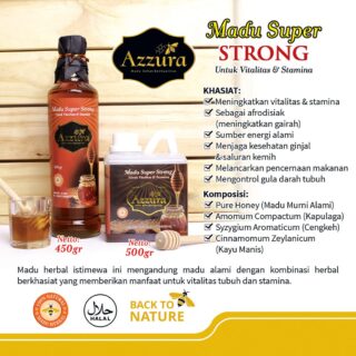 Madu Super Strong Botol 450 Gram