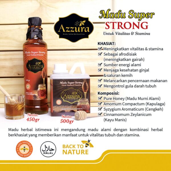 Madu Super Strong Botol 450 Gram